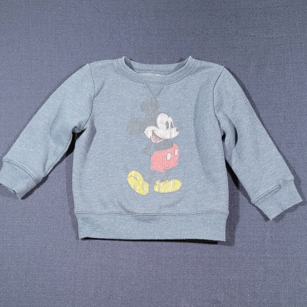Jumping Beans Gray Sweatshirt with Mickey Mouse Design